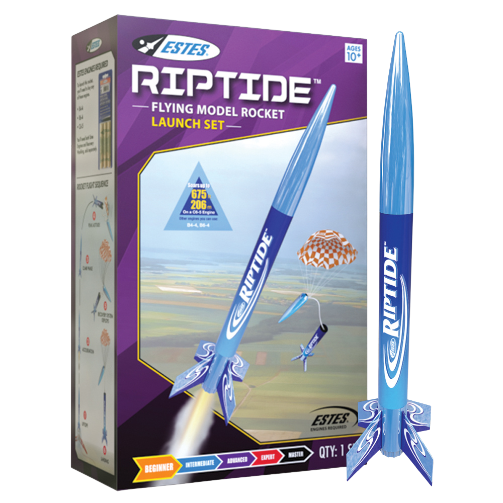 Estes Riptide Launch Set Flying Model Rocket for Beginners
