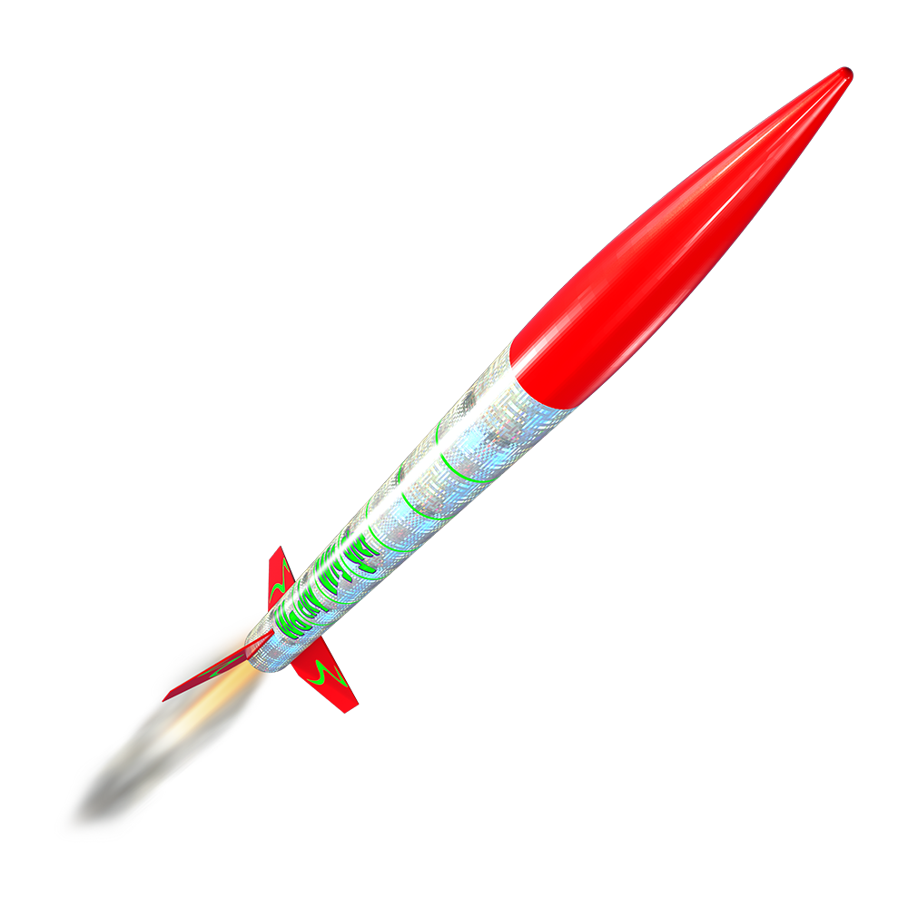 Estes Wacky Wiggler Christmas Edition Model Rocket 