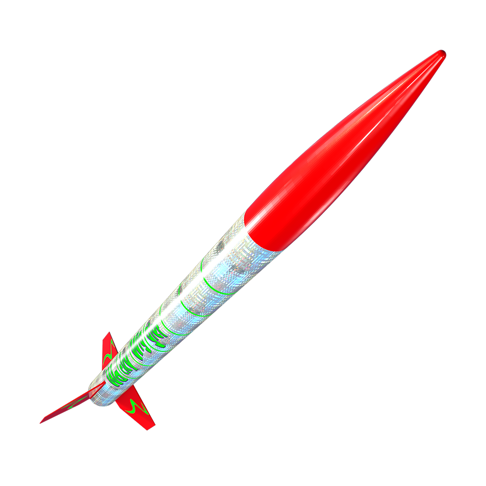 Estes Wacky Wiggler Christmas Themed Flying Model Rocket 