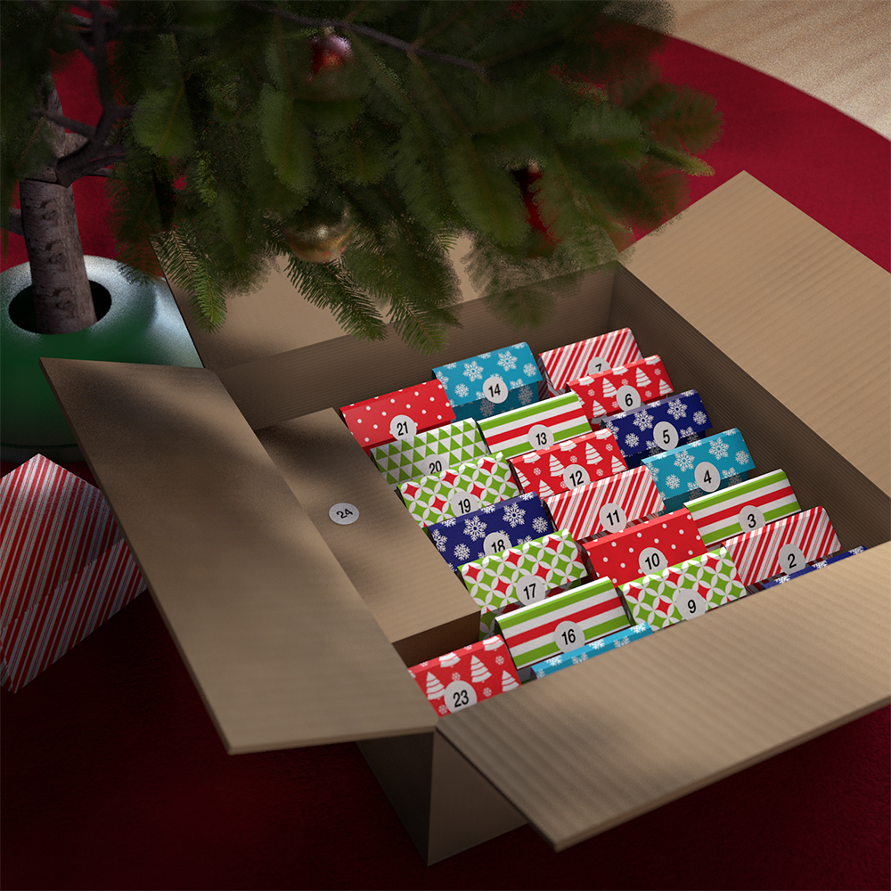 Estes Rockets Wiggle All the Way: Advent to Ignition Christmas Gift Box with everything to build and launch a model rocket