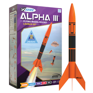 Estes Alpha III Flying Model Rocket Launch Set for Beginners