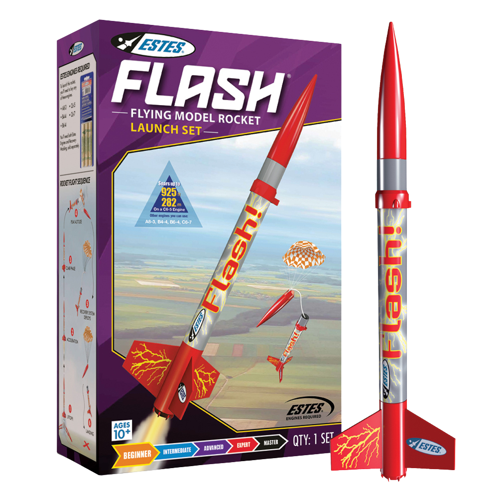 Launchable Model Rockets Flash® Launch Set