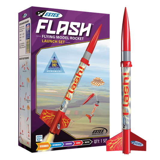 Estes Flash Flying Model Rocket Launch Set for Beginners