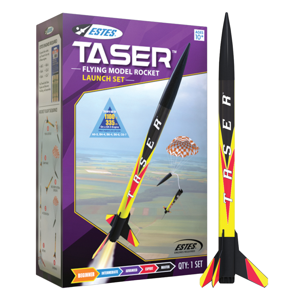 Estes Taser Launch Set Flying Model Rocket Kit for Beginners