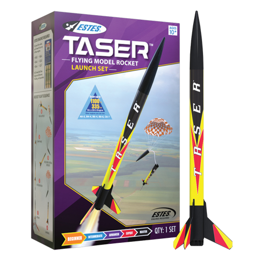 Estes Taser Launch Set Flying Model Rocket Kit for Beginners