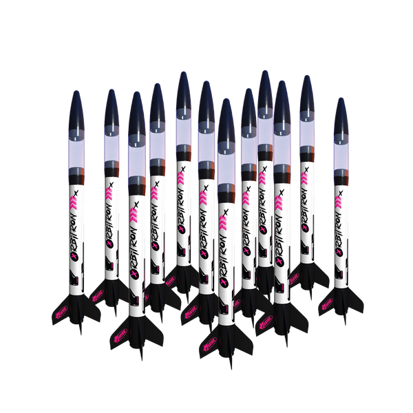 Orbitron™ Bulk Pack - 12 Futuristic Model Rocket Kits for Classrooms ...