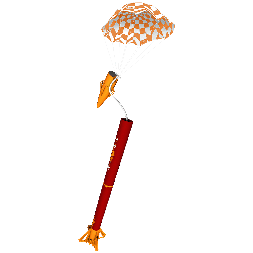 Estes Rigel Model Rocket Parachute Recovery