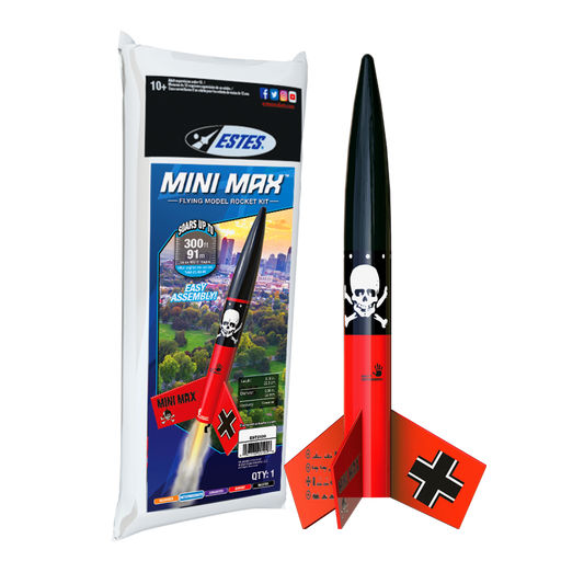 Estes Mini Der Red Max Model Rocket