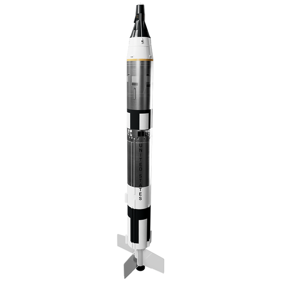 Estes Gemini Titan Model Rocket with Clear Flight Fins