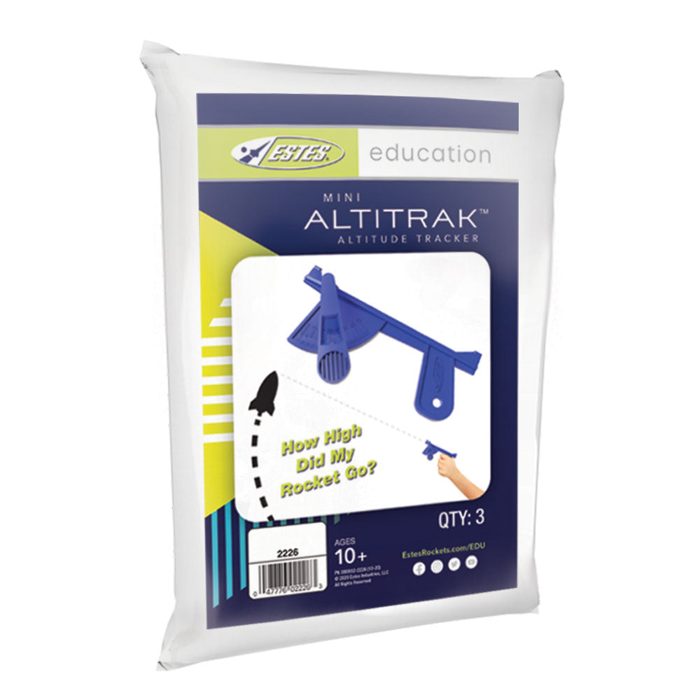 Mini AltiTrak™ Altitude Tracker Model Rocket Accessory 3 Pack Package