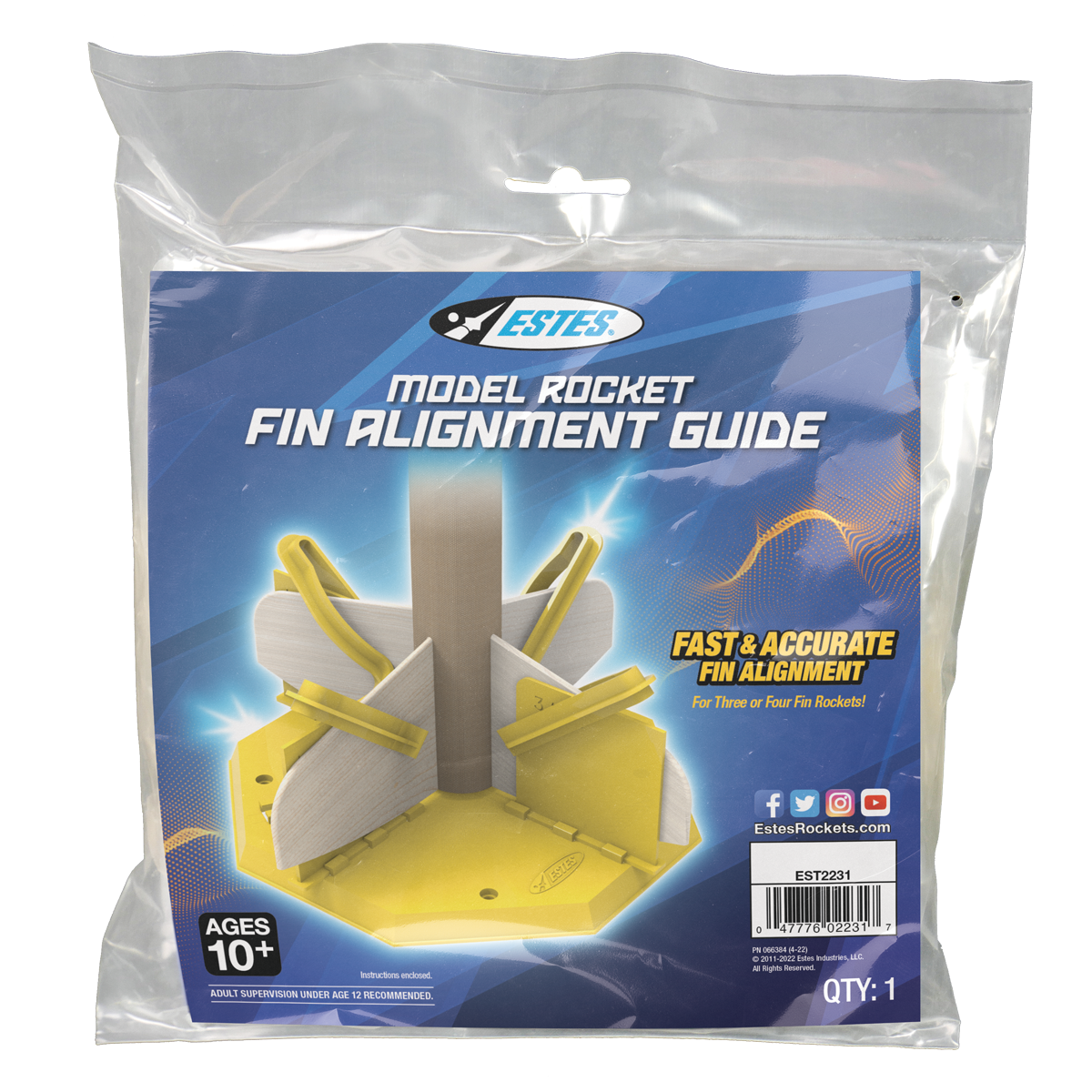 Estes Fin Alignment Guide Model Rocket Building Accessory 