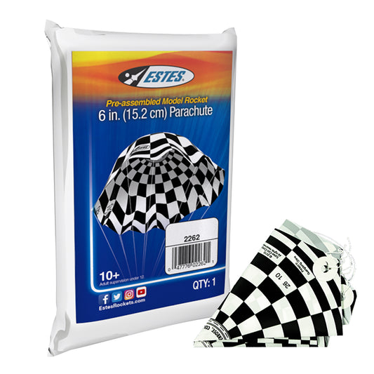 Estes 6 Inch Parachute for Model Rockets 