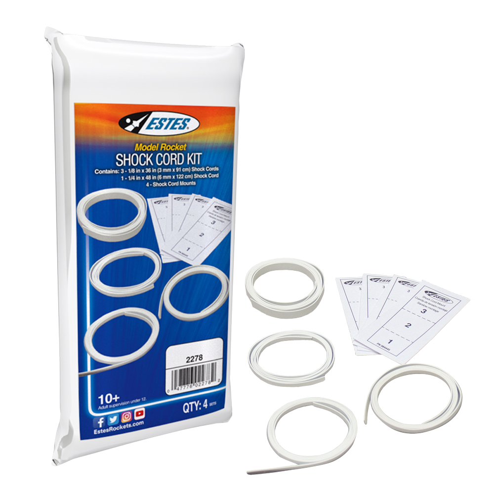 Shock Cords & Mount Pack Model Rocket Parts