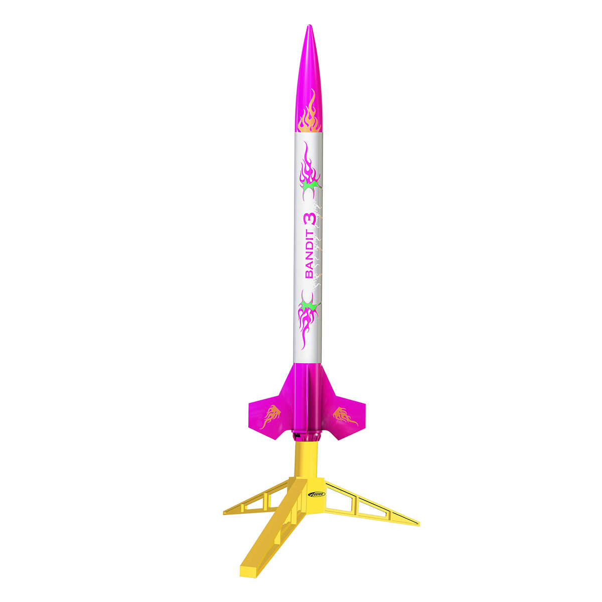 Estes Model Rocket Display Stand for Mini 13mm Engine Rockets with example rocket 