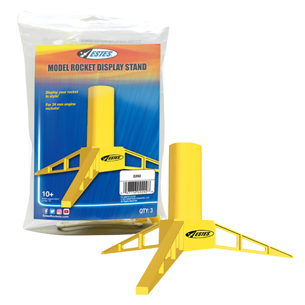 Model Rocket Display Stand for C11, D & E engine sizes