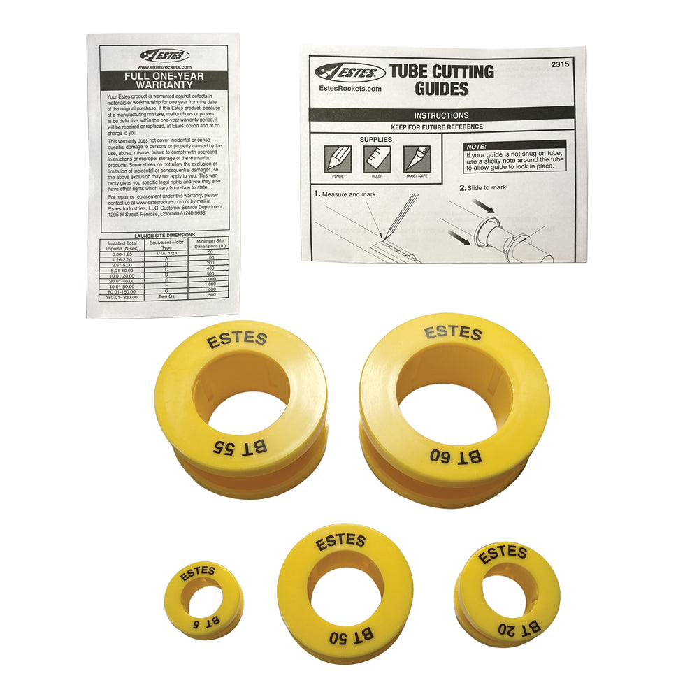 Estes Rockets Tube Cutting Guides