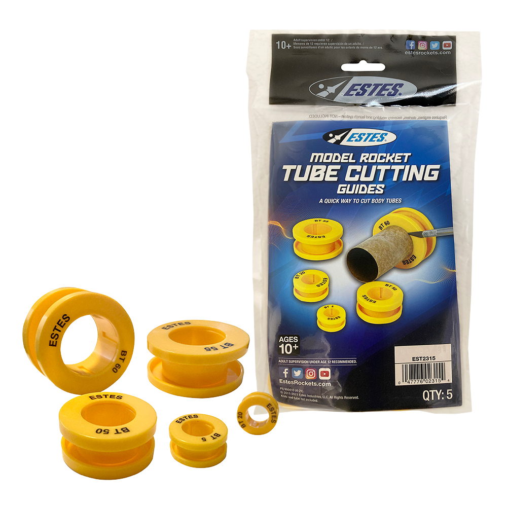 Estes Tube Cutting Guides for building model rockets