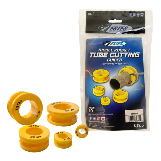 Estes Tube Cutting Guides for building model rockets