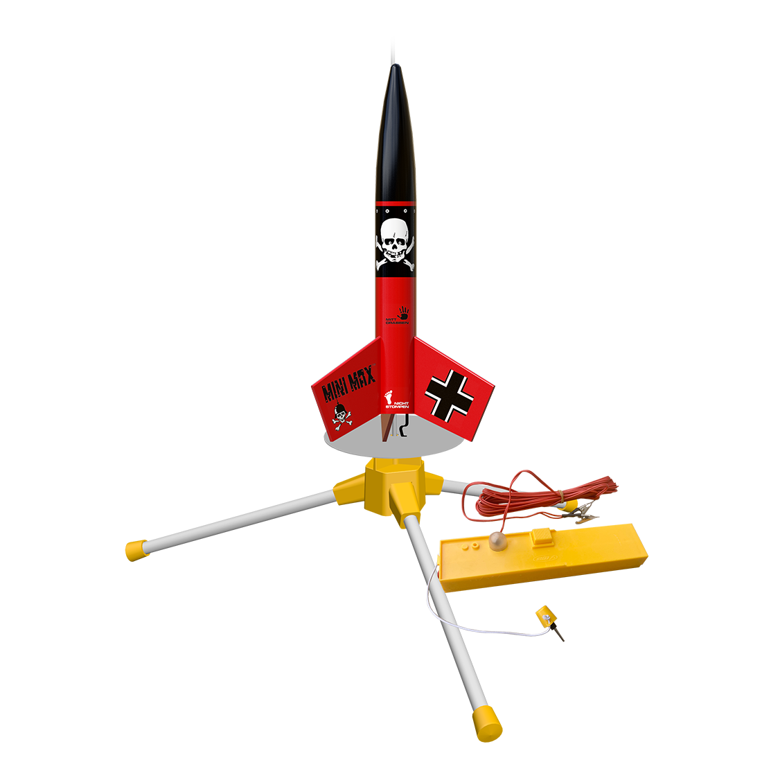 Min8i Rockets Mini Der Red Max™ Set de lanzamiento: cohete compacto, grandes ...