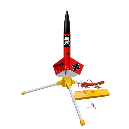 Min8i Rockets Mini Der Red Max™ Launch Set - Compact Rocket, Big Thrills | Estes Rockets