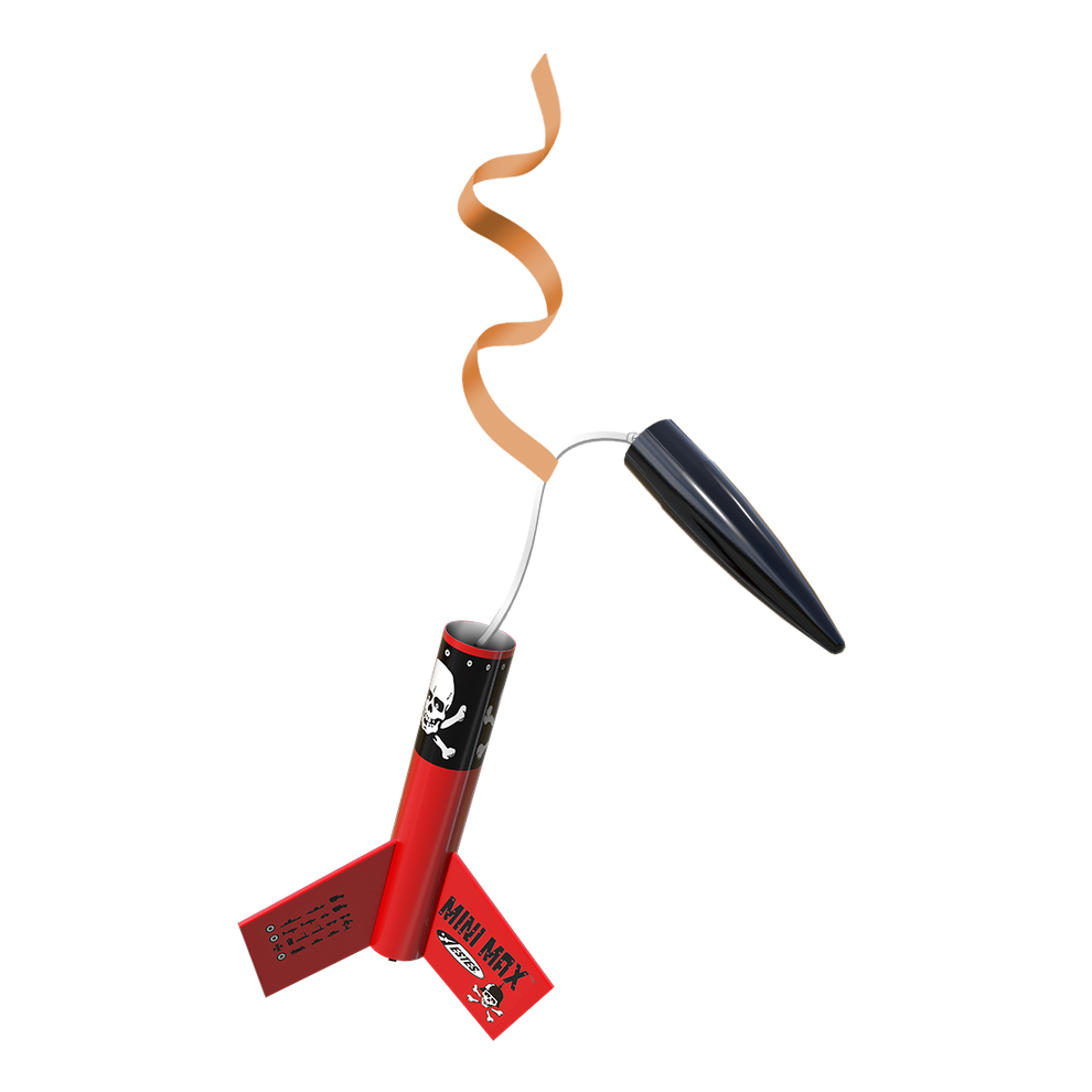 Small Estes Rockets Mini Der Red Max™ Model Rocket Kit | Estes Rockets