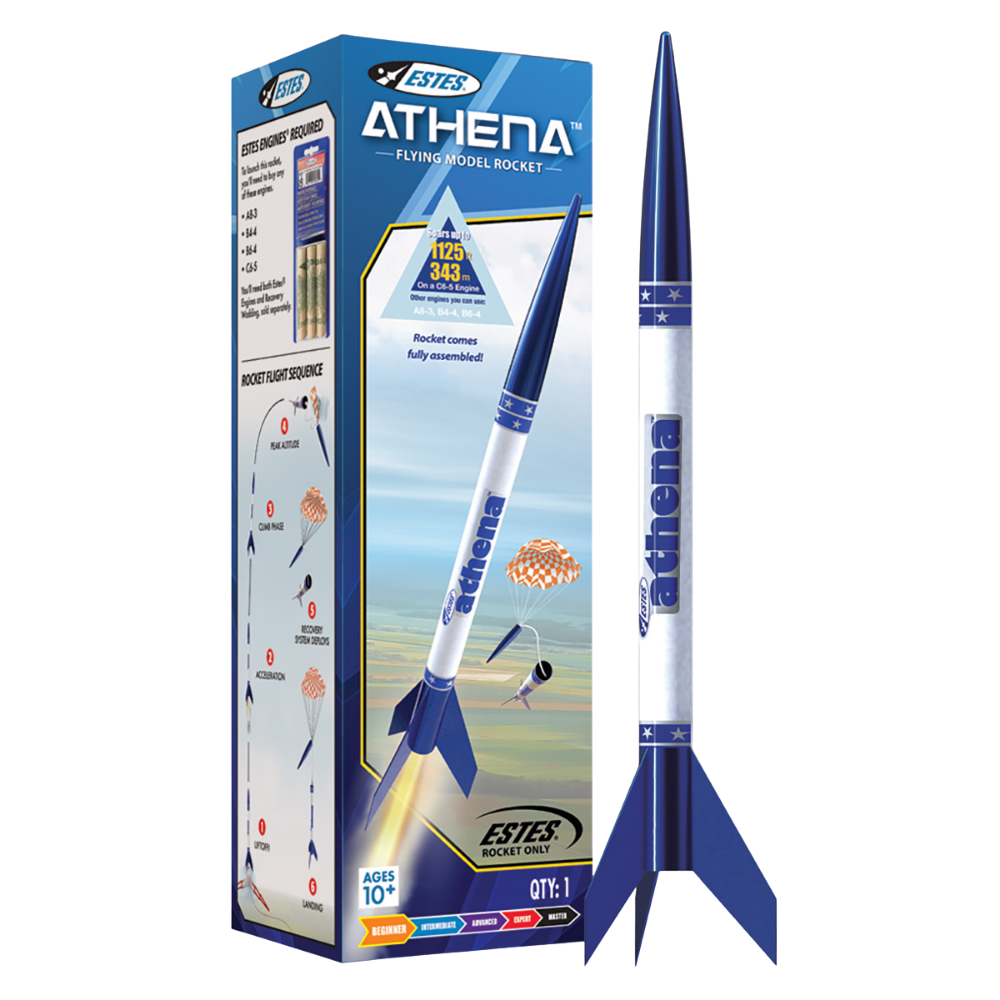 Estes Athena Flying Model Rocket Kit for Beginners