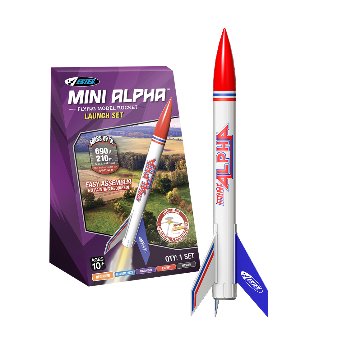 Launch Tiny Rockets Mini Alpha Launch Set | Estes Rockets