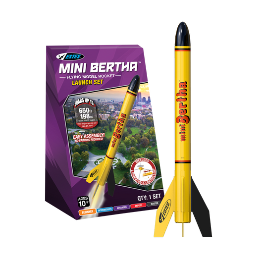 Estes Mini Bertha Model Rocket Launch Set