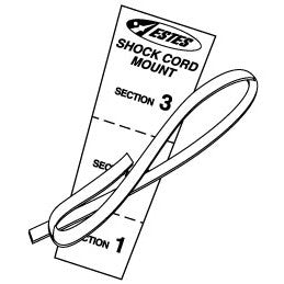 Estes Shock Cord and Mount for building model rockets