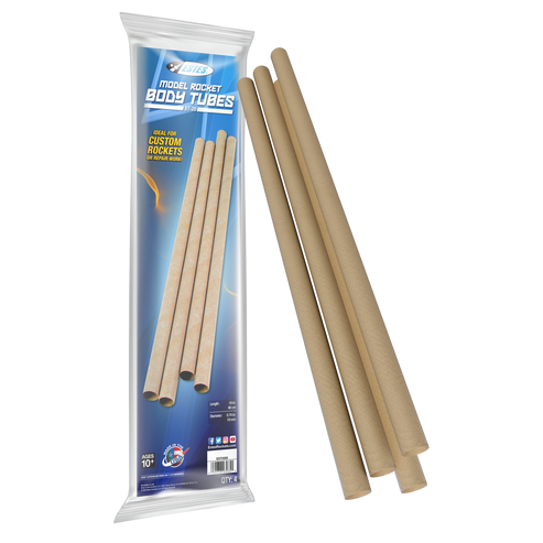 BT-20 Model Rocket Body Tubes - 4 Pack | Estes Rockets
