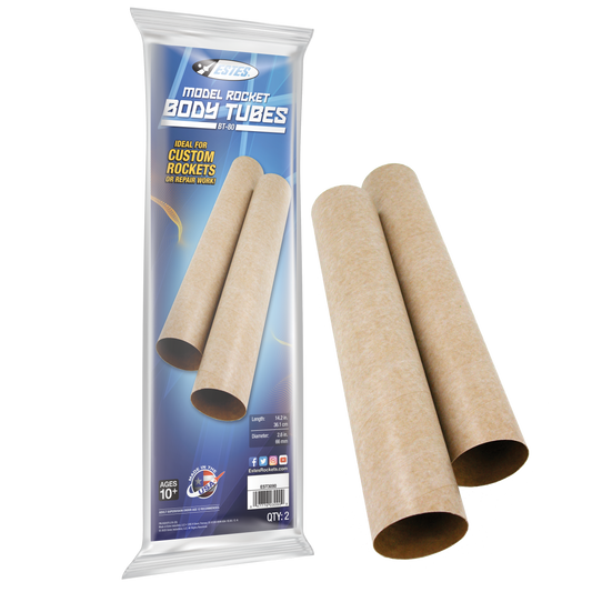 Estes BT80 Model Rocket Body Tubes - 2 Pack