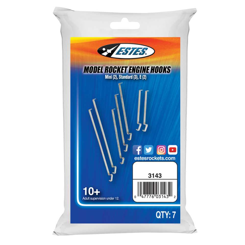 Estes Model Rocket Engine Hook Accessory Pack