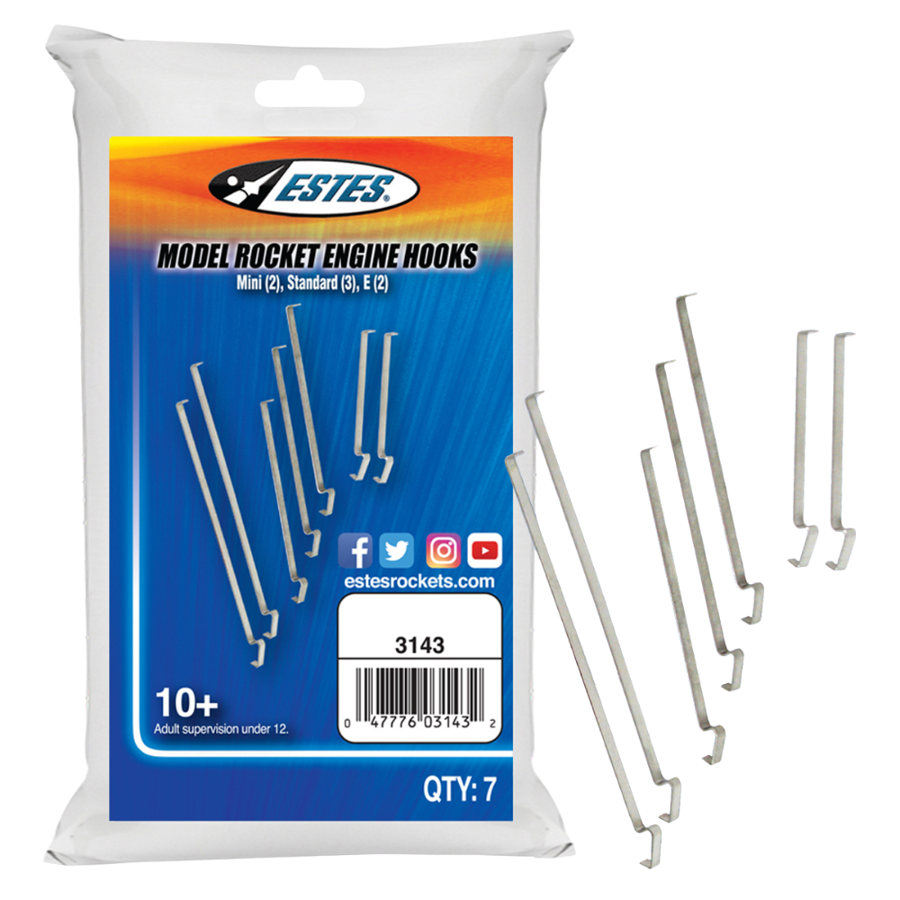 Estes Model Rocket Engine Hook Accessory Pack