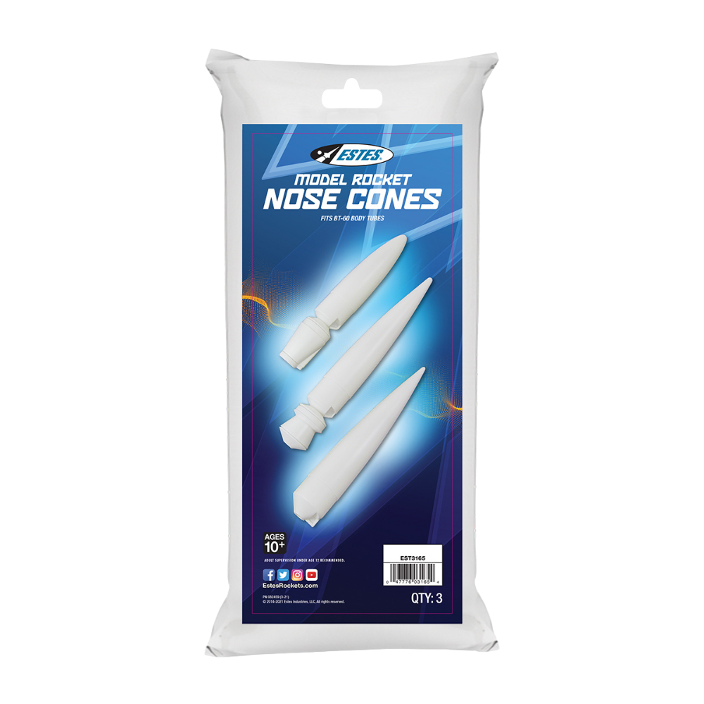 Estes NC-60 Model Rocket Nose Cones for BT-60 Body Tubes