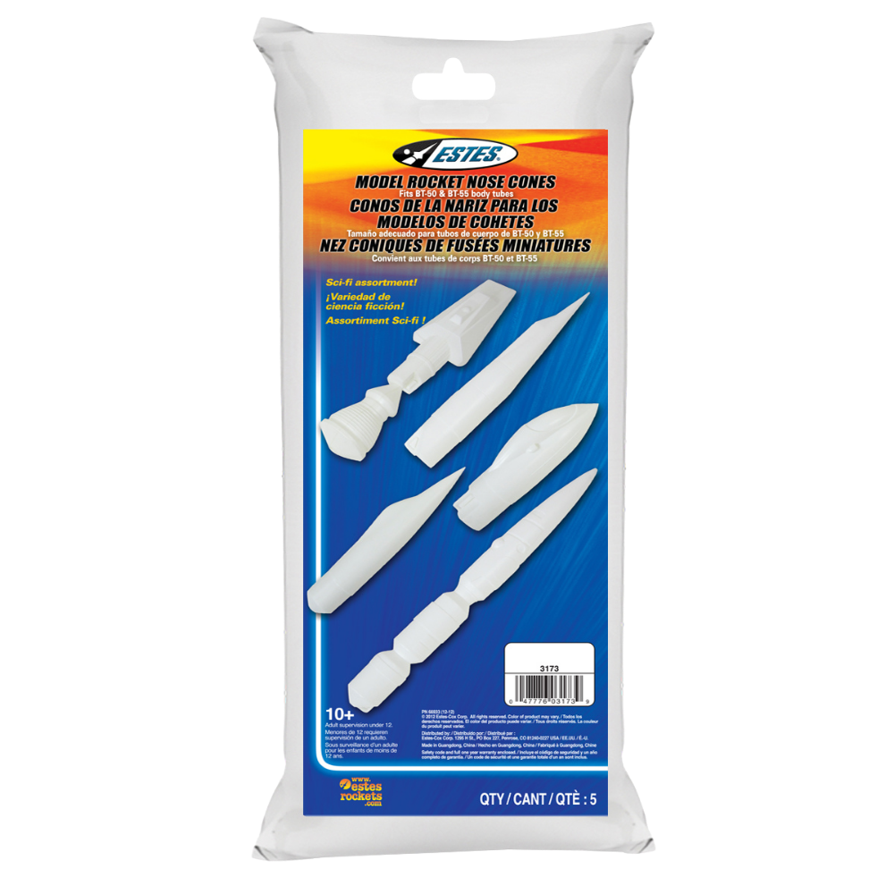 Sci-fi Themed Model Rocket Nose Cones