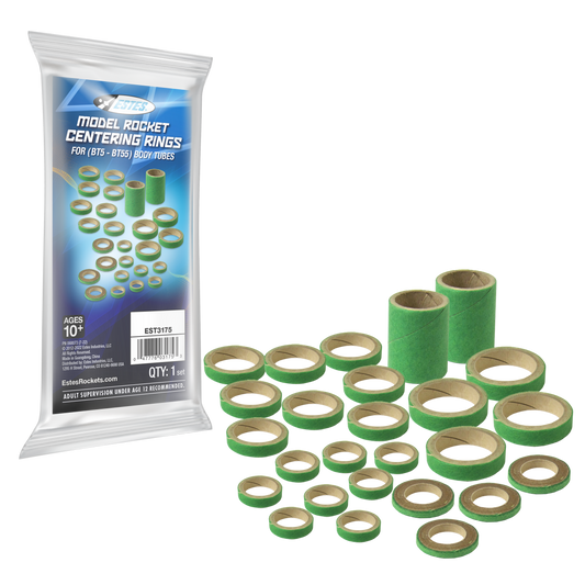 Model Rocket Centering Rings for BT5-B55 Body Tube Sizes
