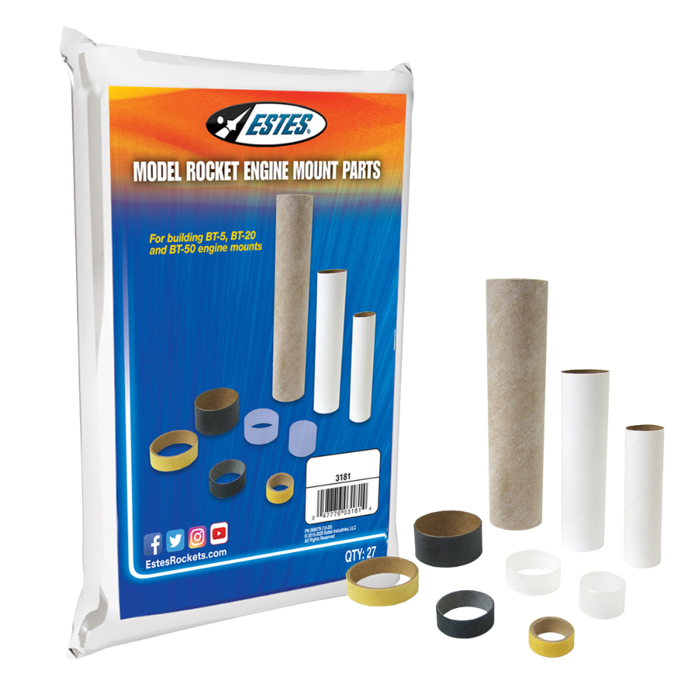 Estes Model Rocket Engine Mount Parts