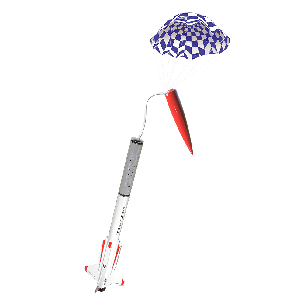 Estes QCC Explorer Model Rocket Parachute Recovery