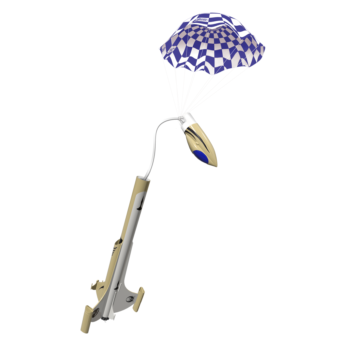 Estes Xarconian Cruiser Sci-Fi Model Rocket Kit with Parachute Recovery 