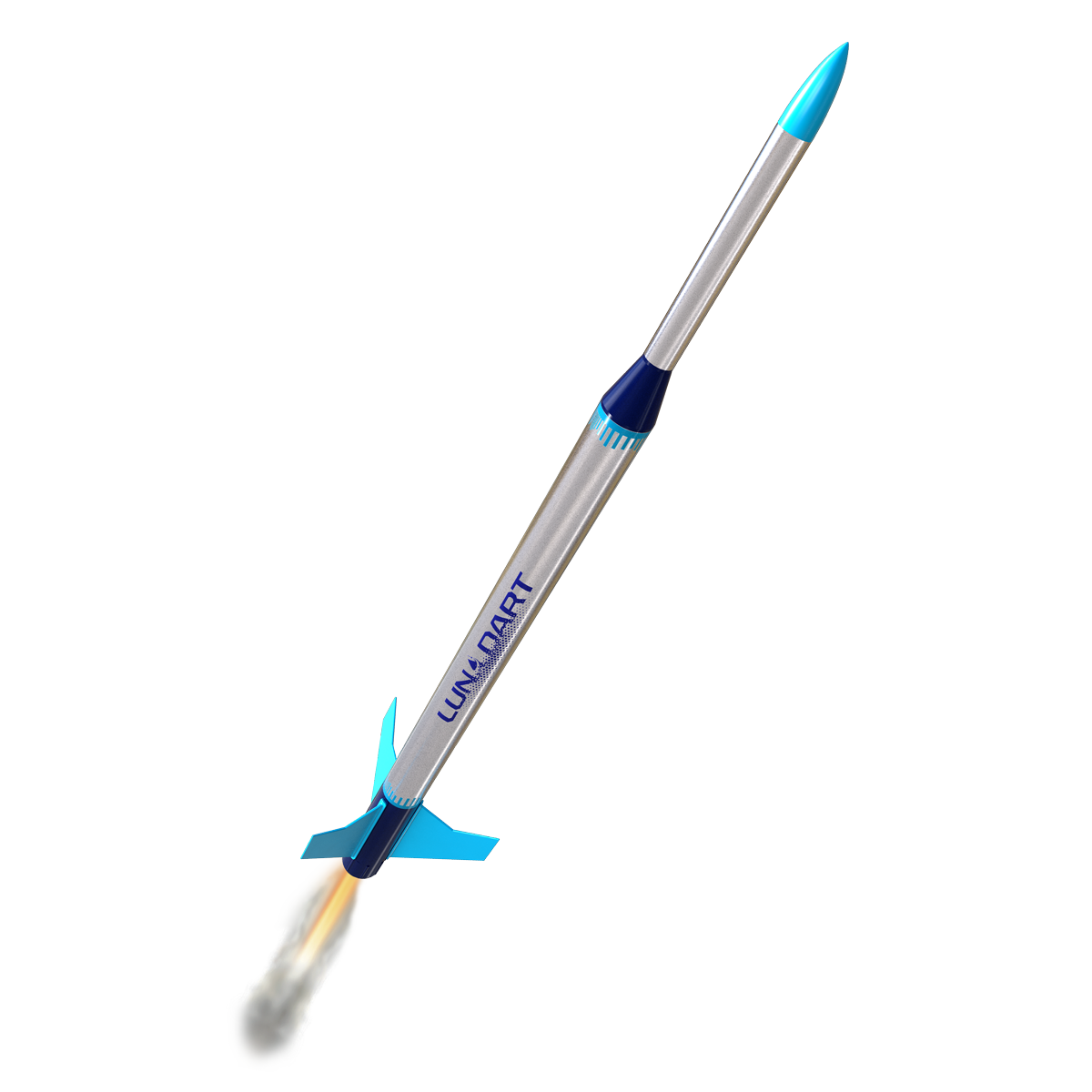 Estes Luna Dart Launch Set Flying Model Rocket 
