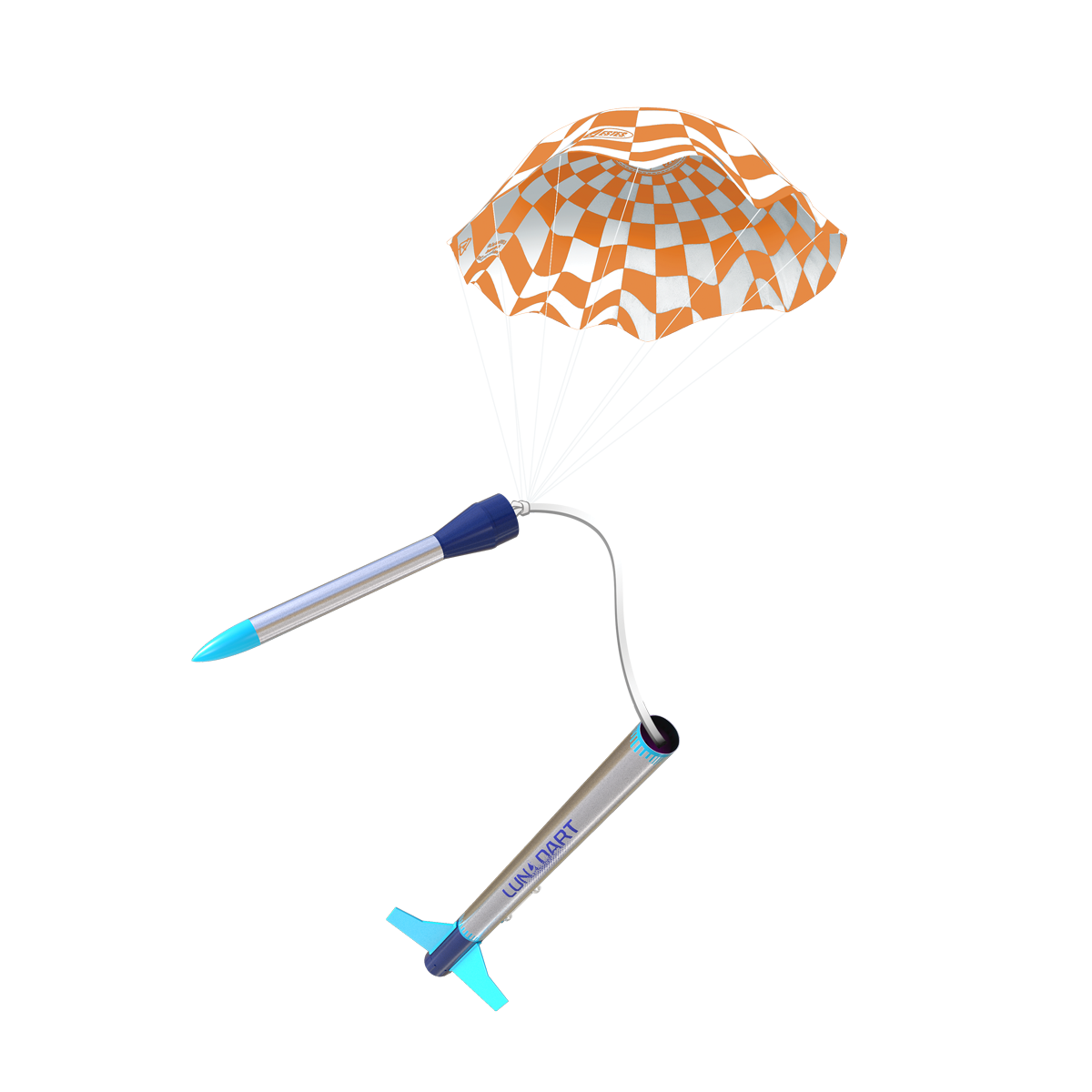 Estes Luna Dart Model Rocket with Parachute Recovery