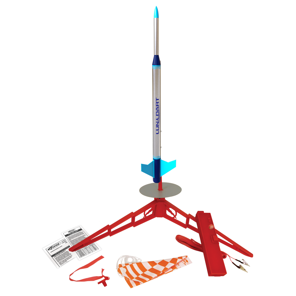 Estes Luna Dart Model Rocket Launch Set Contents