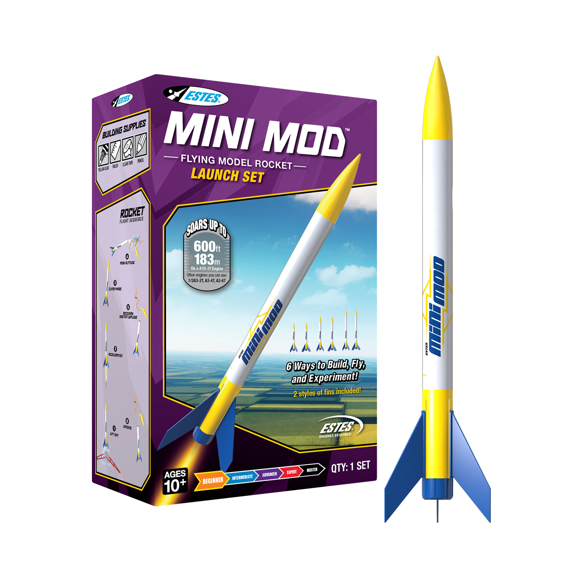 Compack Rocket Launcher Mini Mod™ Launch Set - Rocket & Launch Equipment for Beginners | Estes ...