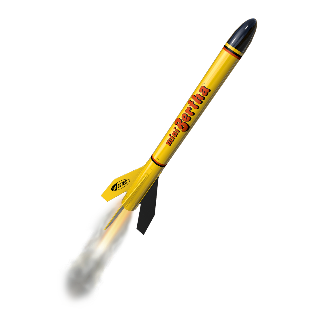 Estes Mini Bertha Starter Set Flying Model Rocket 