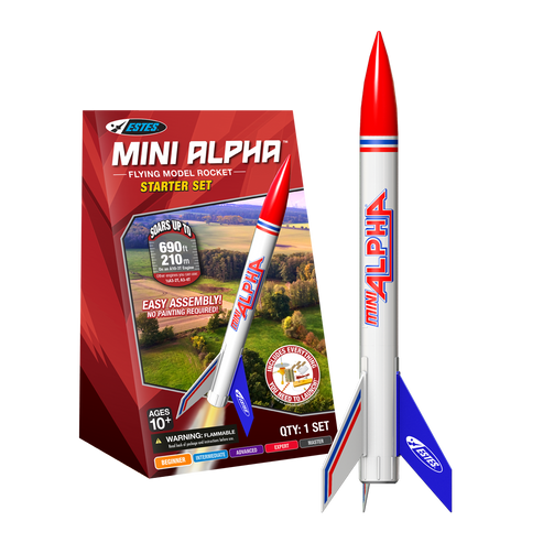 Mini Alpha™ Starter Set | Beginner Model Rocket Kit | Estes Rockets
