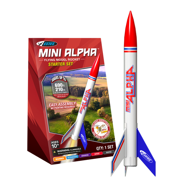 Mini Alpha™ Starter Set | Beginner Model Rocket Kit | Estes Rockets