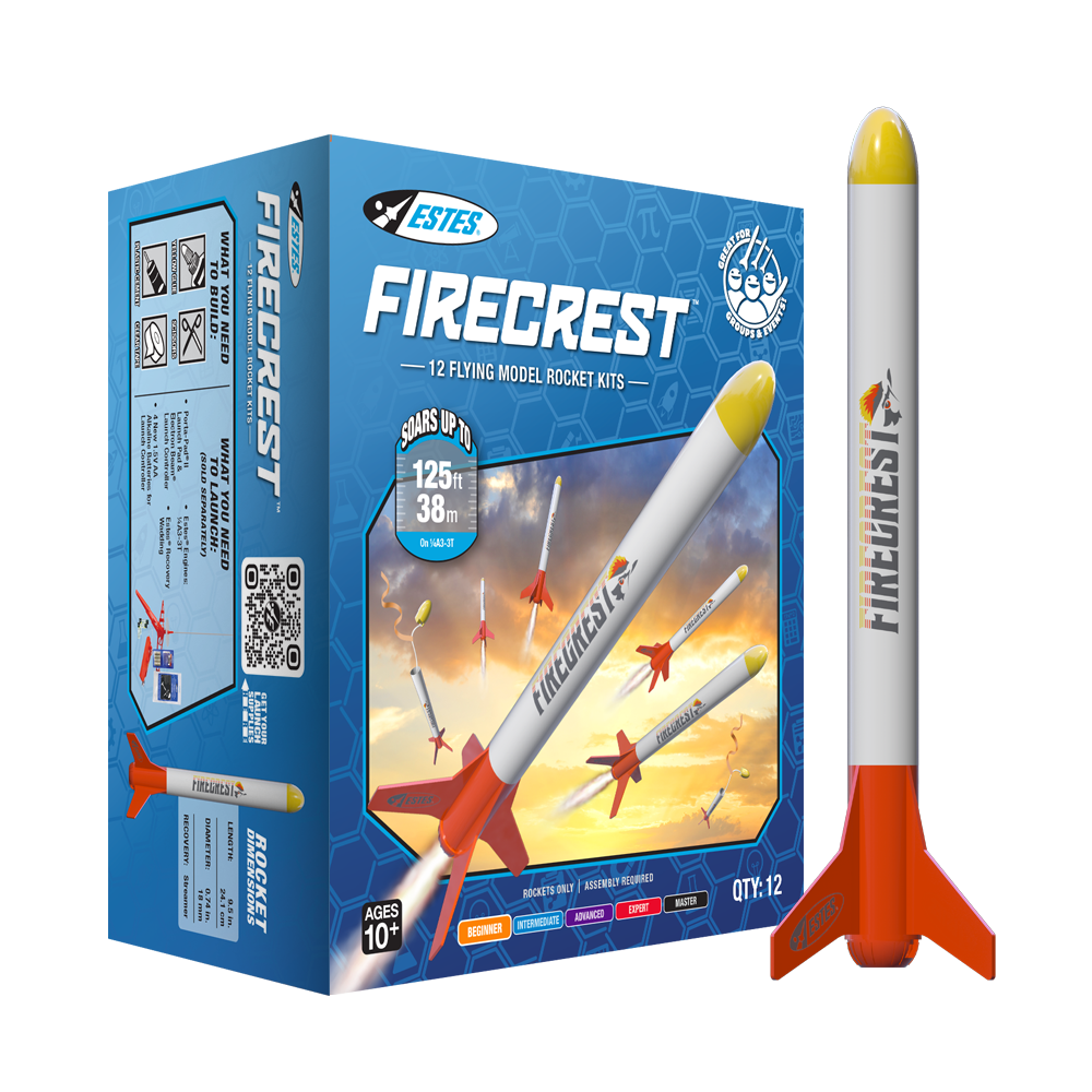 Bulk Rockets Firecrest™ Bulk Pack - 12 Beginner Friendly Model Rockets | Estes Rockets