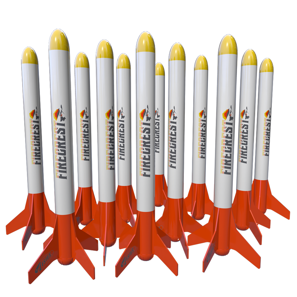 Firecrest™ Bulk Pack - 12 Beginner Friendly Model Rockets | Estes Rockets
