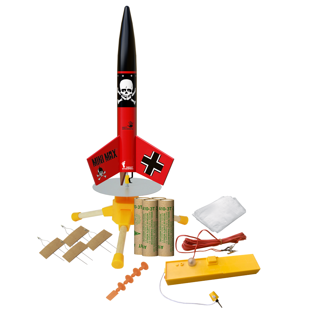Mini Der Red Max™ Starter Set | Beginner Model Rocket Kit | Estes Rockets