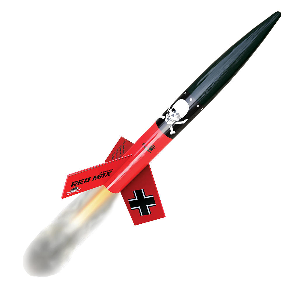 Estes Der Red Max Flying Model Rocket